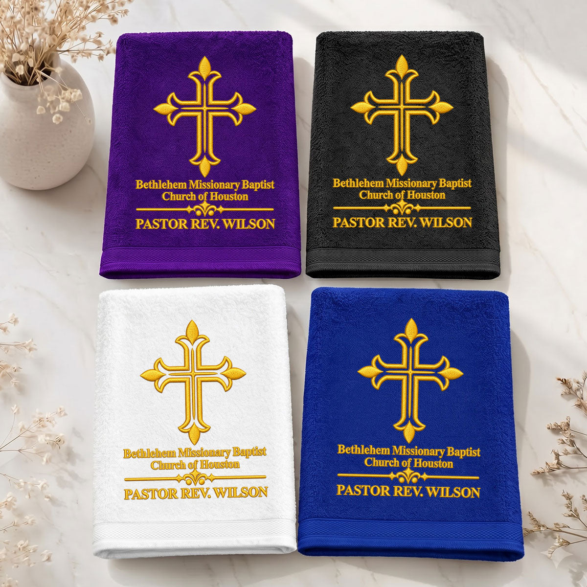 A Servant Called By God | Personalized Embroidered Fingertip Towel