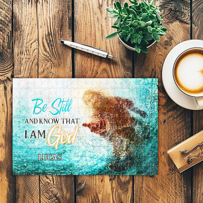 Be Still And Know I Am God | Personalized Rectangle Jigsaw Puzzle JSJPPHA1628TA