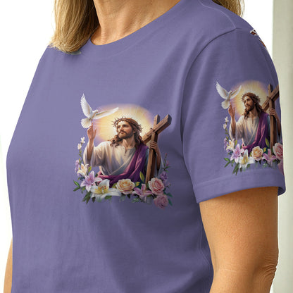 Thank You God For Giving Me The Strength To Keep Going  |  All-Over-Print T-Shirt