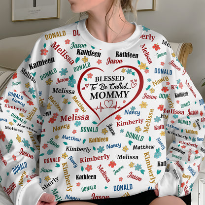 Blessed To Be Called Grandma Colorful | Personalized 3D Sweatshirt
