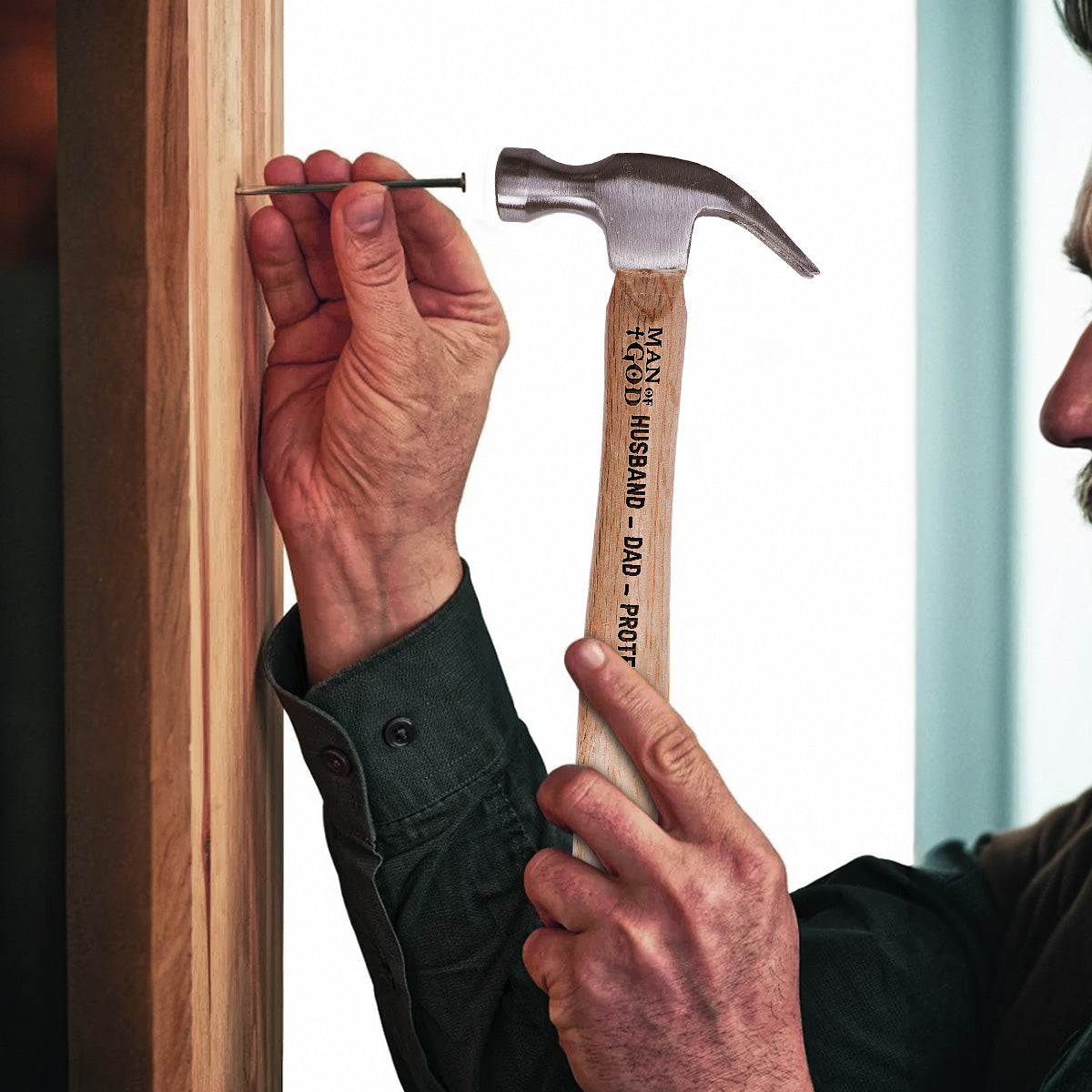 Man Of God  | Personalized Wooden Hammer