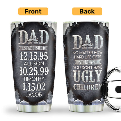 Dad Established | Personalized Stainless Steel Tumbler JSSSTN18