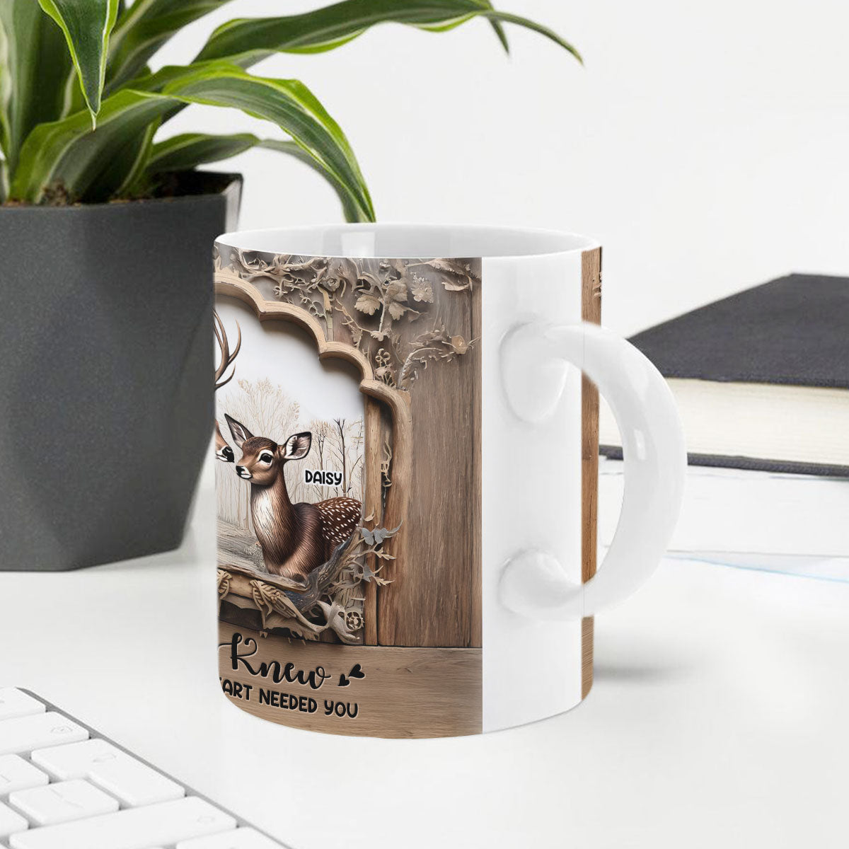 God Knew My Heart Needed You | Personalized White Ceramic Mug