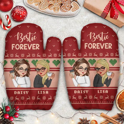 Bestie Forever Warm Mittens | Personalized Warm Mittens JSWMPL2272L