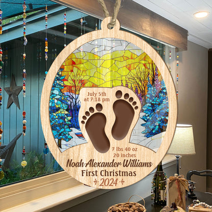 Baby's First Christmas | Personalized Suncatcher Ornament JSSUNOHLHA1449TA