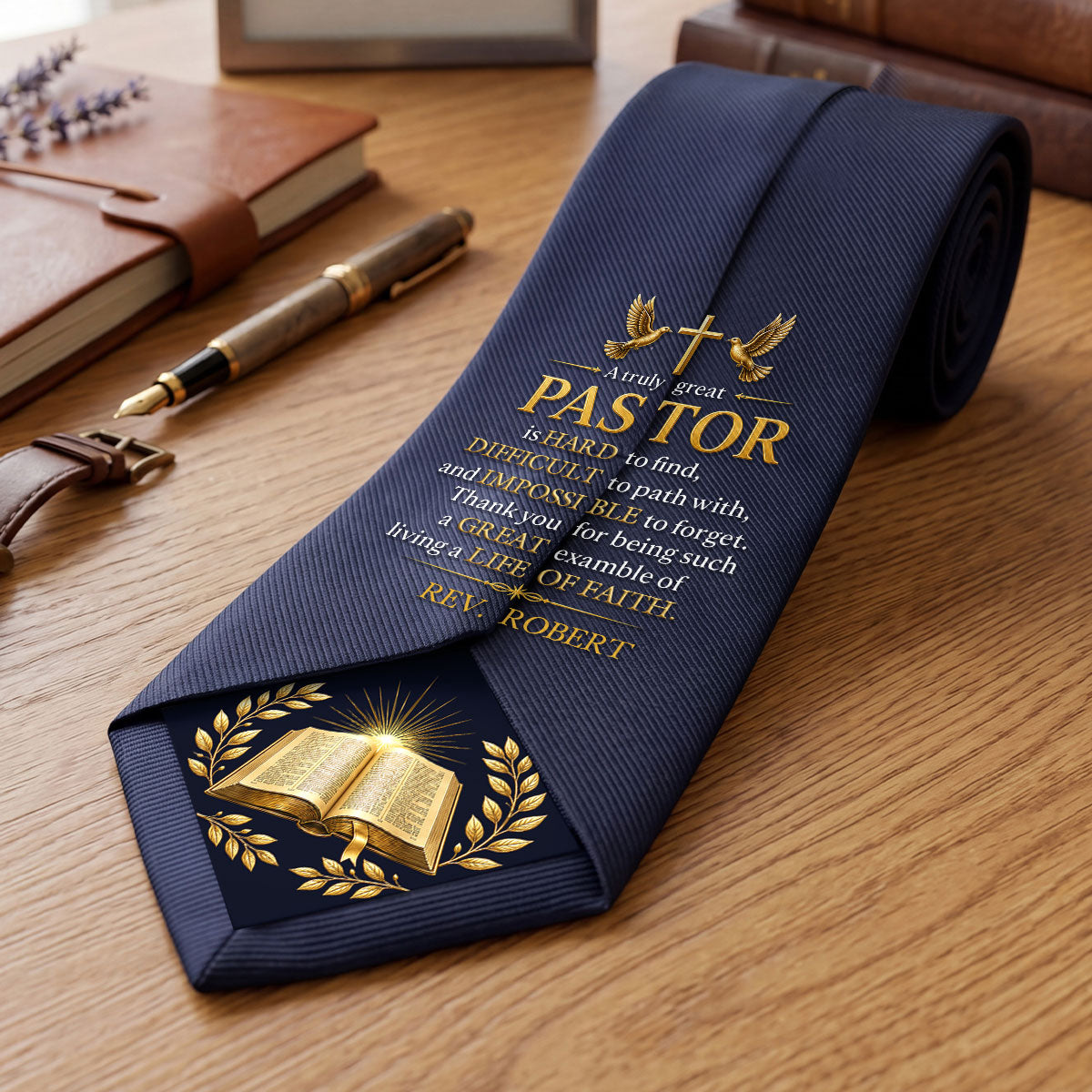 A Truly Great Pastor | Personalized Men Tie