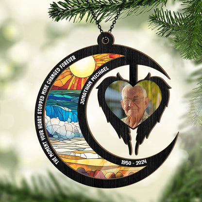 I'm Right Inside Your Heart | Personalized Suncatcher Ornament JSSUNOPL2516T