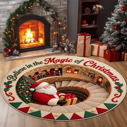 Believe in the Magic of Christmas |  Round Rug