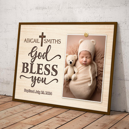 Unique Baptism Gift For Godson Goddaughter - Personalized Poster JSPTHLHA1757L