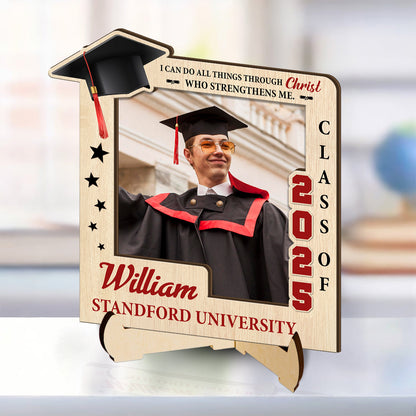 I Can Do All Things Through Christ | Personalized 2-Layered Wooden Plaque