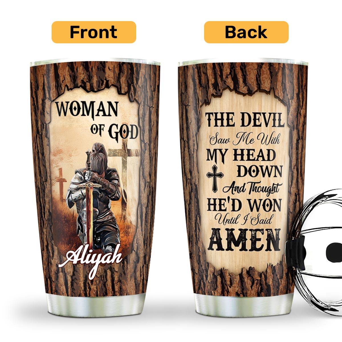 Man/ Woman Of God | Personalized Stainless Steel Tumbler