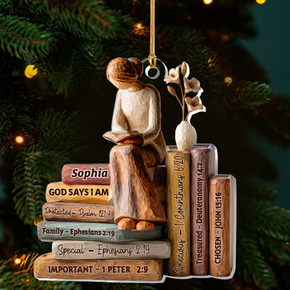 God Says I Am | Personalized 1-Layer Acrylic Ornament