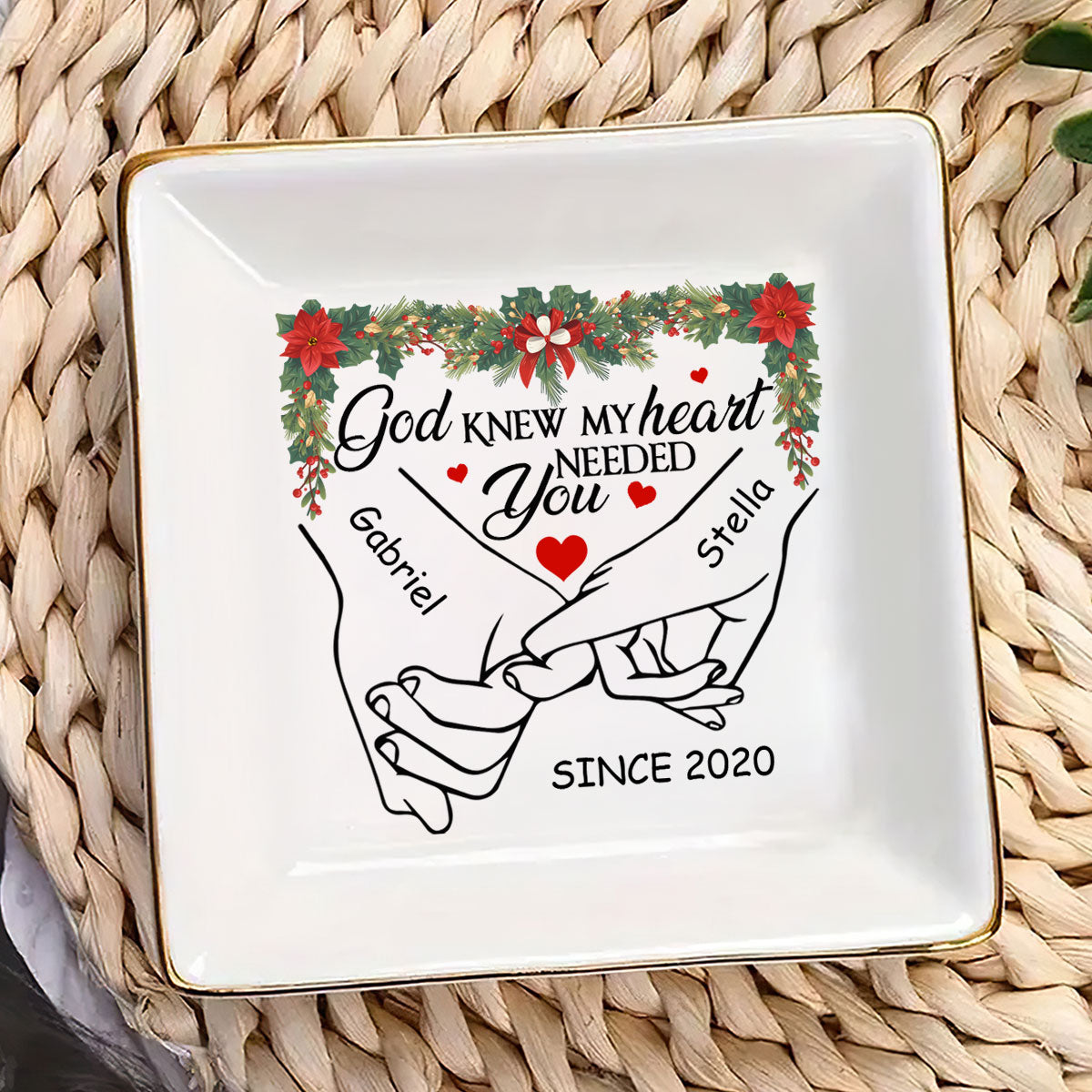 God Knew My Heart Needed You | Personalized Jewelry Dish