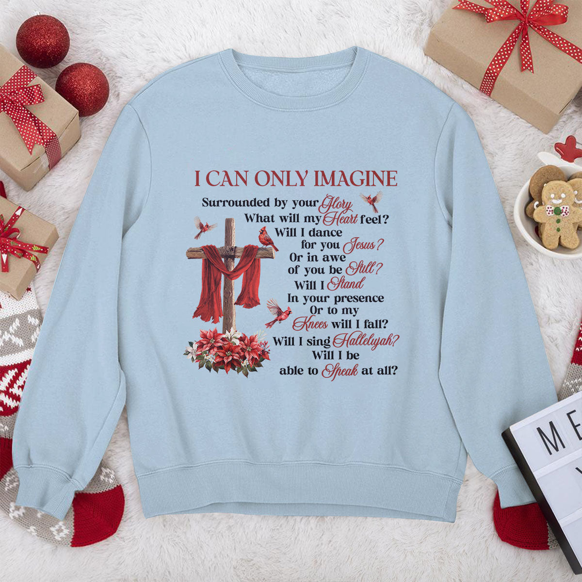 Awesome Christian Unisex Sweatshirt - I Can Only Imagine 2DUSNAM1008B