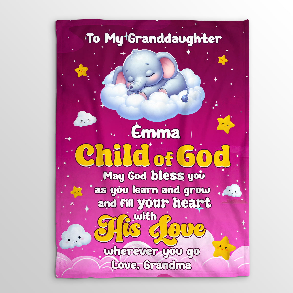 Child Of God | Personalized Fleece Blanket