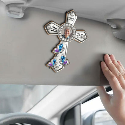 God Has You In His Arms I Have You In My Heart | Personalized Car Visor Clip