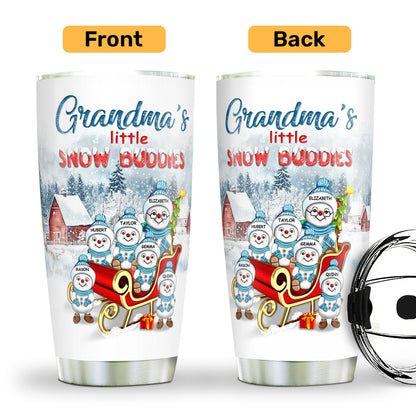 Grandma's Little Snow Buddies | Personalized Stainless Steel Tumbler JSSSTPN2585T