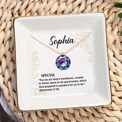 Meaning Of Your Name Birthstone | Personalized Jewelry Dish