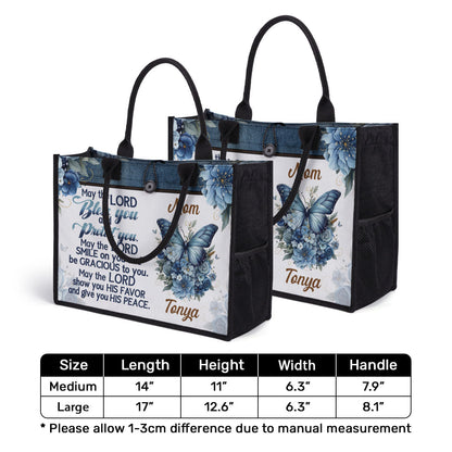 May The Lord Bless You And Protect You - Personalized New Canvas Tote Bag CTBM03