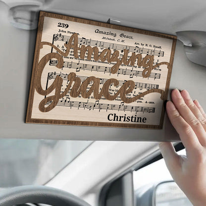 Amazing Grace | Personalized Car Visor Clip