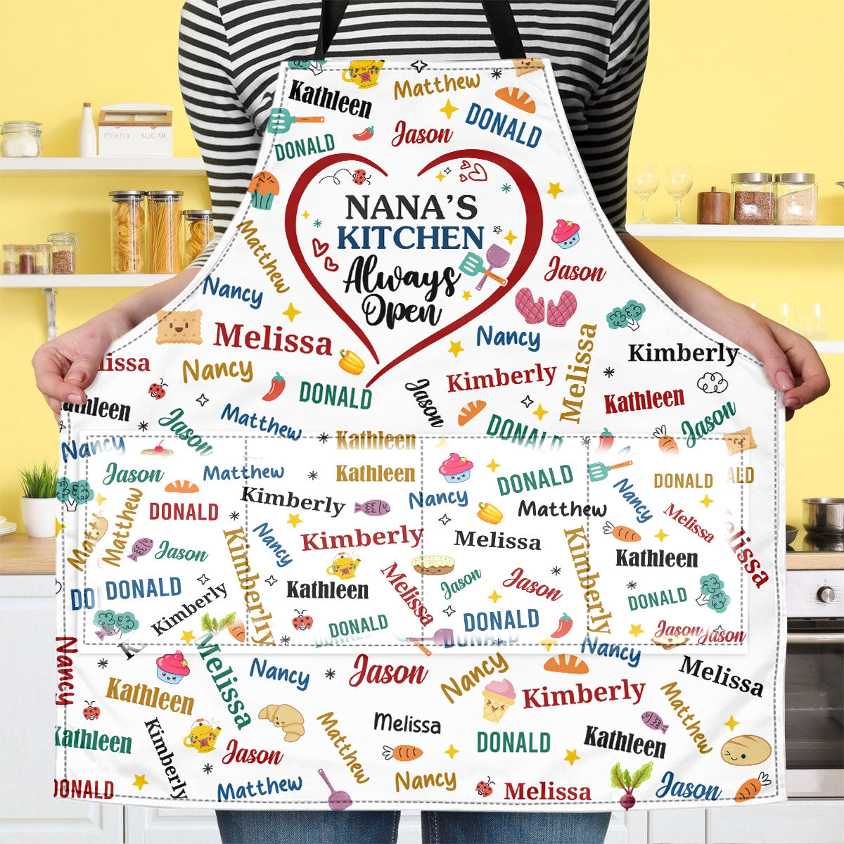 Nana's Kitchen | Personalized Apron With Pocket
