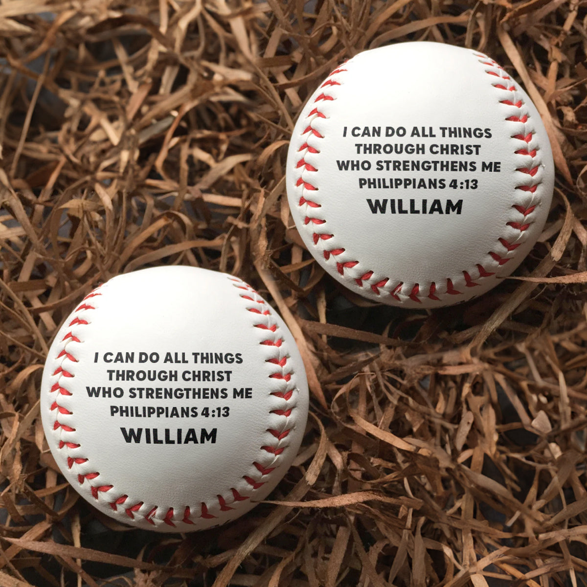 I Can Do All Things Through Christ | Personalized Baseball Ball