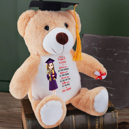 Behind You All Your Memories | Personalized Graduation Teddy Bear