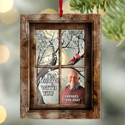 Cardinal Window | Personalized 1-Side Acrylic Ornament JSACOPN2617M