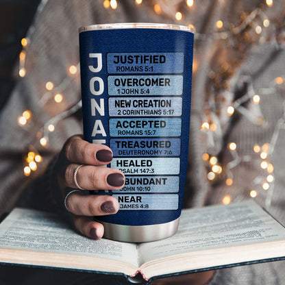 Blessed Is The Man Who Trusts In The Lord | Personalized Stainless Steel Tumbler