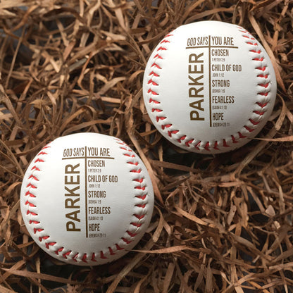 God Says You Are | Personalized Baseball