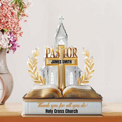 Grace Pastor | Personalized Custom Shaped Squared Acrylic Plaque
