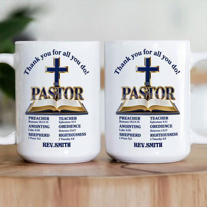 Guided By The Cross | Personalized Ceramic Coffee Mug