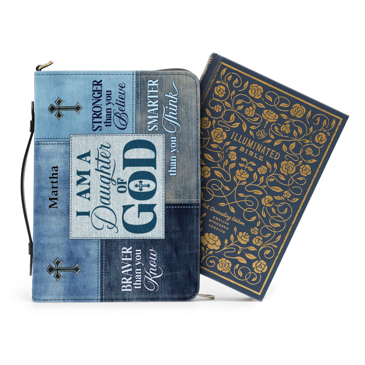 Jesuspirit | Personalized Leather Bible Cover | I Am A Daughter Of God BCM764