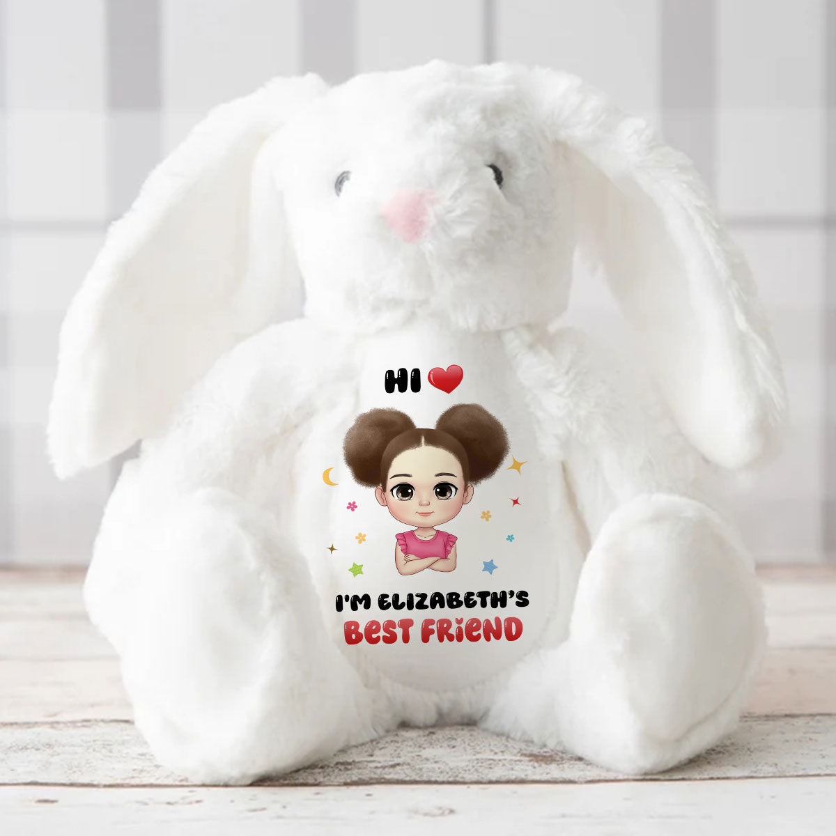 I'm Baby's Best Friend | Personalized Stuffed Bunny