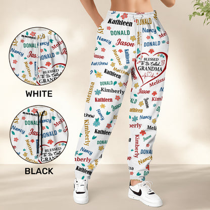 Blessed To Be Called Grandma | Personalized Sweatpants