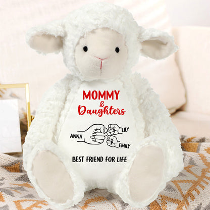 Mommy & Daughter  | Personalized Stuffed Lamb
