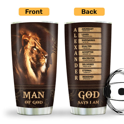 Man Of God | Personalized Stainless Steel Tumbler