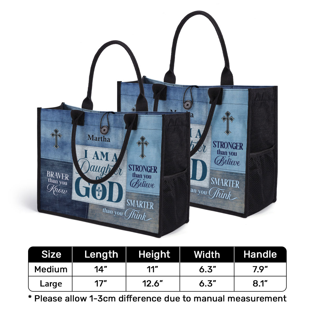 Daughter Of God - Personalized New Canvas Tote Bag CTBM764