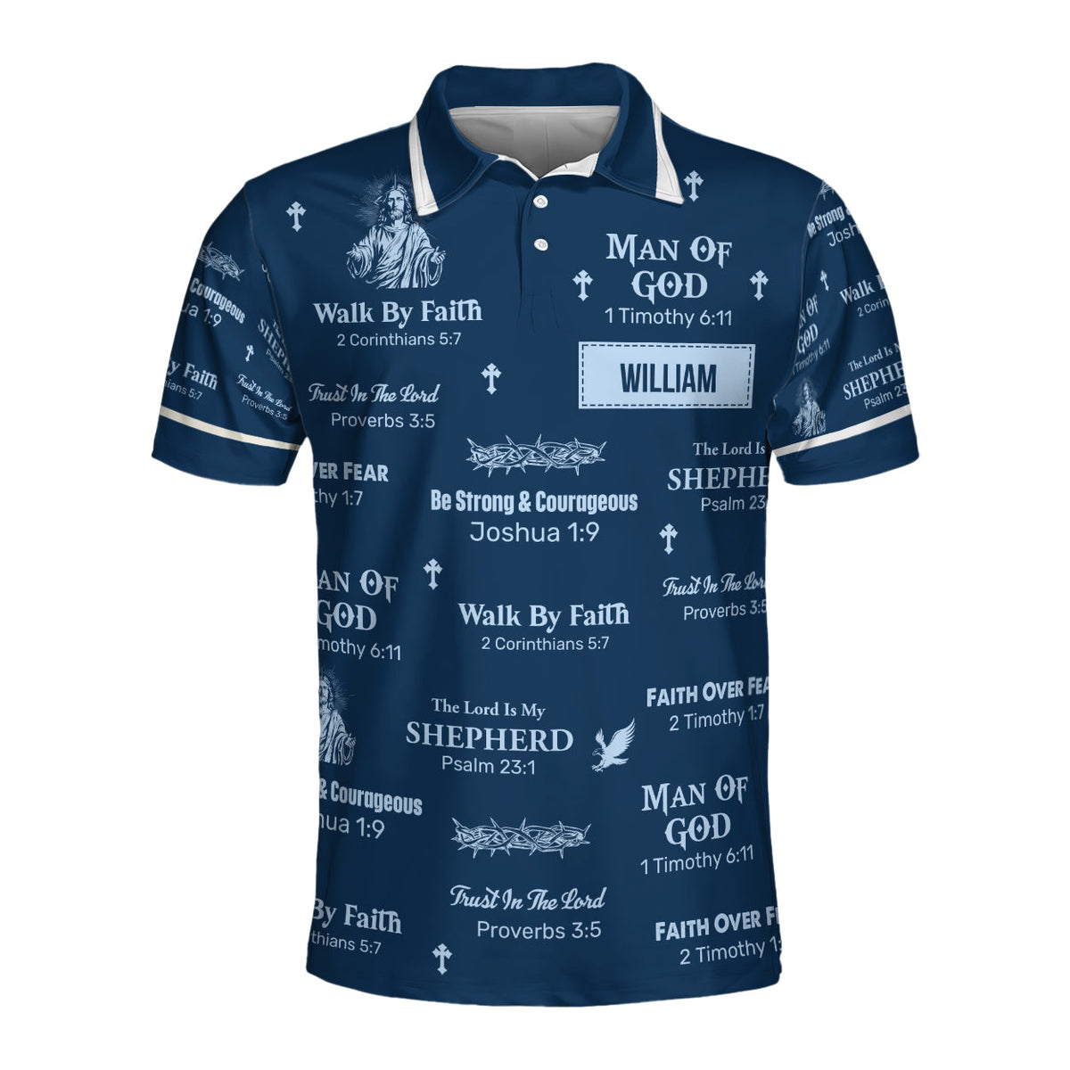 The Lord Is My Shepherd | Personalized Polo Shirt