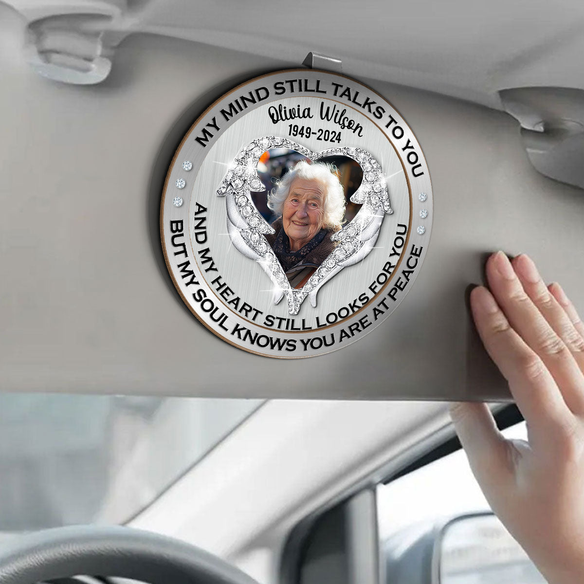 But My Soul Knows You Are At Peace | Personalized Car Visor Clip