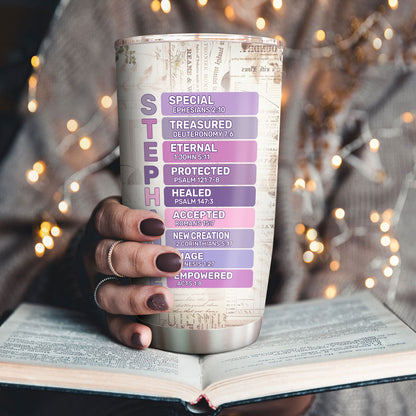 Blessed Is The One Who Trusts In The Lord | Personalized Stainless Steel Tumbler