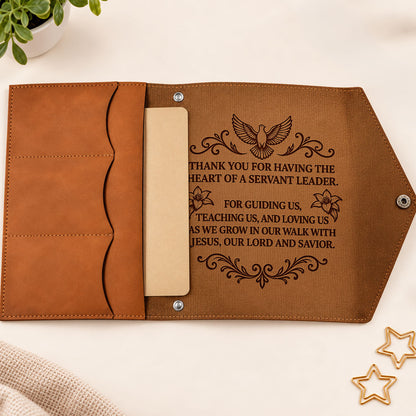 To Our Pastor Thank You For Having The Heart Of A Servant Leader | Personalized Envelope Journal