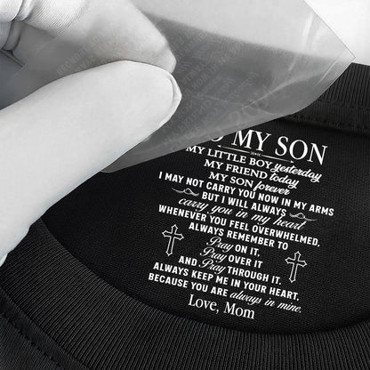 Pray On It Pray Over It Pray Through It | Personalized Shirt With Design Inner Neck