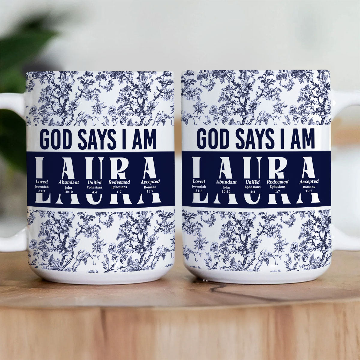 God Says I Am | Personalized Ceramic Coffee Mug