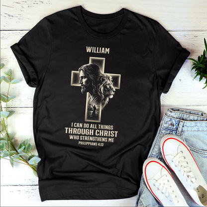 I Can Do All Things Through Christ | Personalized 2D Unisex T-shirt