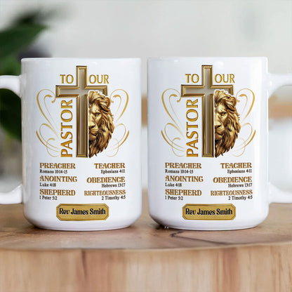 To Our Pastor | Personalized Ceramic Coffee Mug