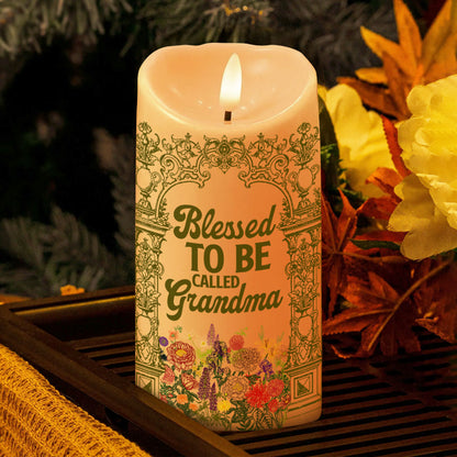 Blessed To Be Called Grandma | Personalized Flameless LED Candle