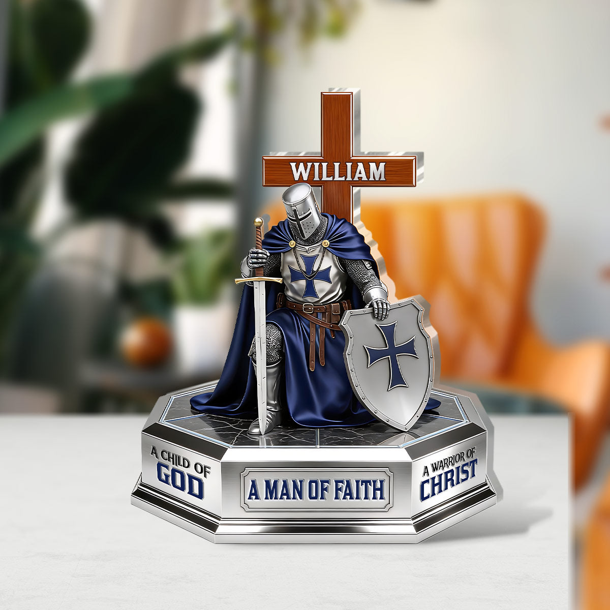 A Man Of God | Personalized Custom Shaped Acrylic Plaque