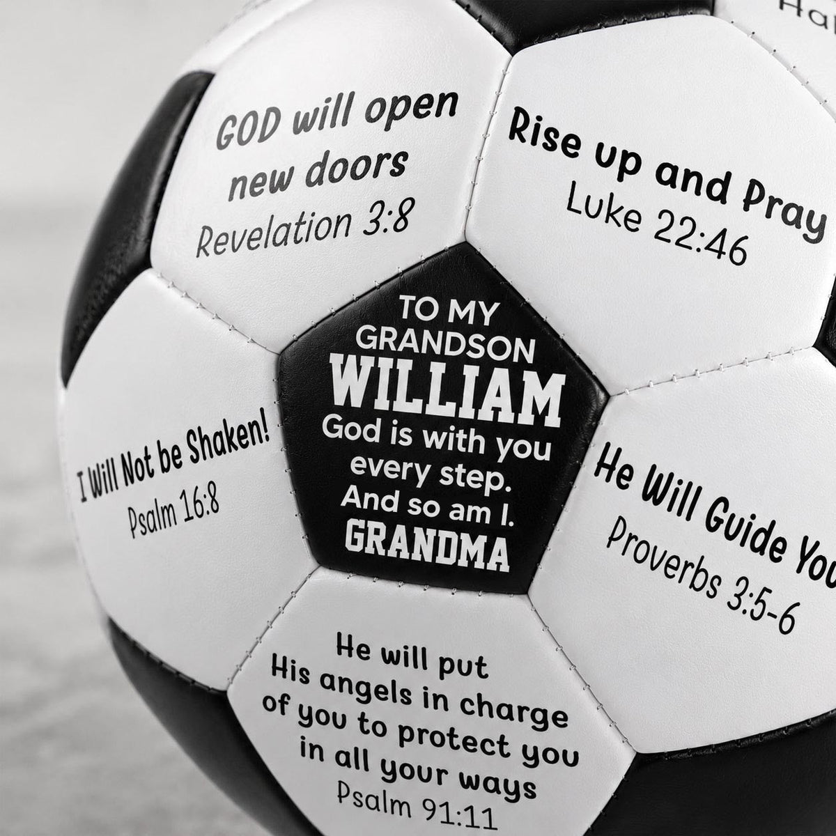 Rise Up, Pray And Play | Personalized Soccer Ball