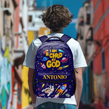 I Am A Child Of God | Personalized Backpack JSBPH882